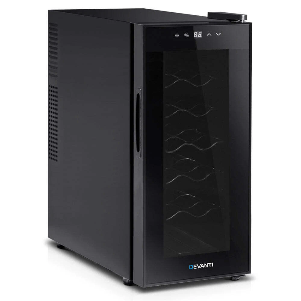 NNEDSZ Wine Cooler 12 Bottle Thermoelectric Fridge